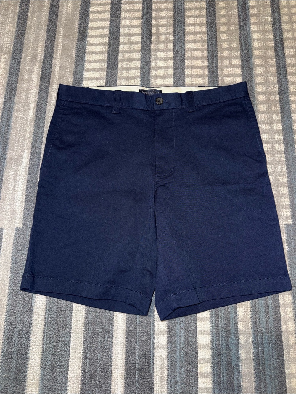 J.Crew Men's Navy Flex Gramercy Shorts - Classic Chino 9-Inch Inseam Size 33 NWT